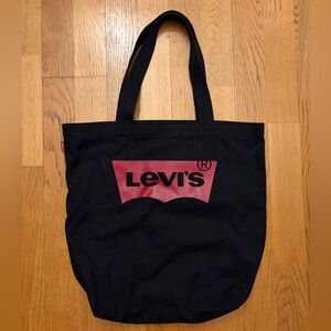 Levi's Black Canvas Tote Bag